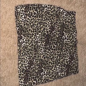 Leopard print body con mini.